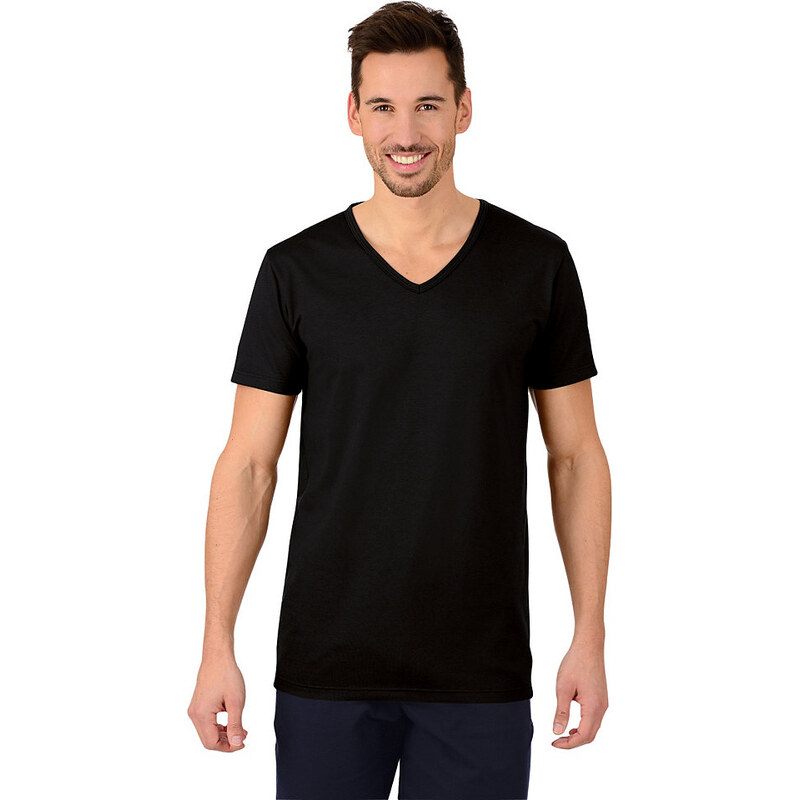 TRIGEMA V-Shirt Slim Fit TRIGEMA schwarz L,M,S,XL,XXL,XXXL
