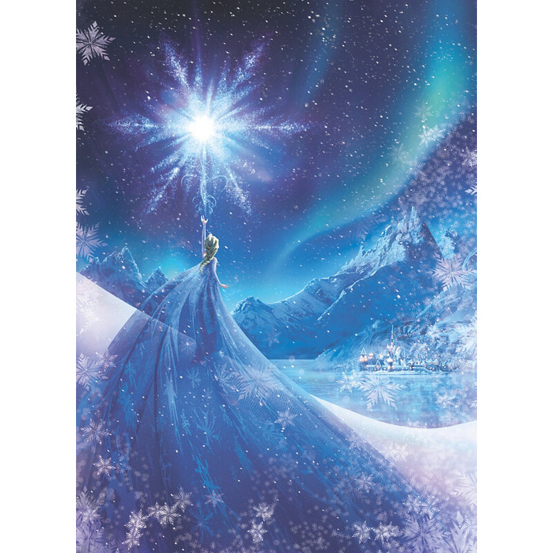 Papiertapete Frozen Snow Queen 184/254 cm KOMAR blau