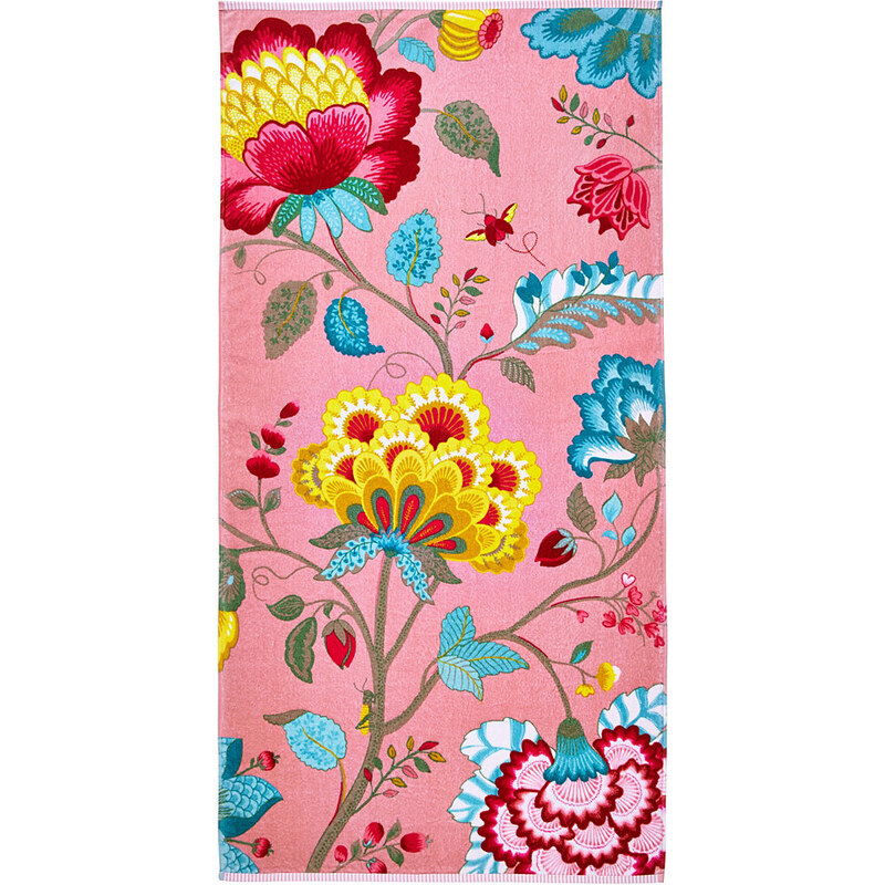 Badetuch Studio Floral Fantasy mit großen Blüten PIP STUDIO rosa 1x 70x140 cm