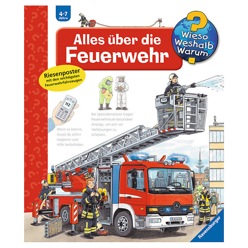 RAVENSBURGER Kinderbuch Alles über die Feuerwehr / Wieso Weshalb Warum