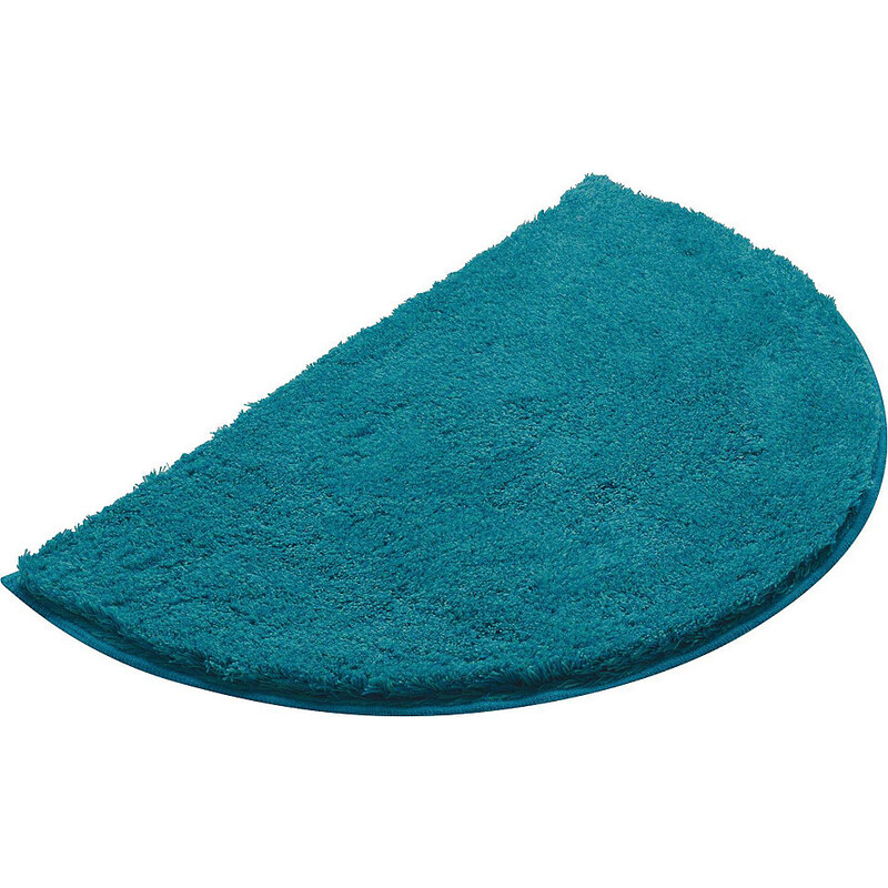 Badematte halbrund Grund LEX Höhe 32 mm rutschhemmender Rücken GRUND blau 8 (halbrund 50x80 cm)