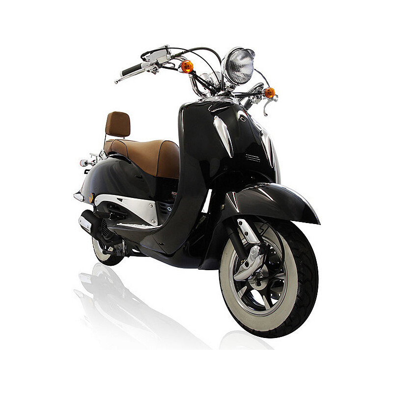 Motorroller Titano 50 ccm 45 km/h 3,36 PS mit Rollergarage MOTOWORX schwarz