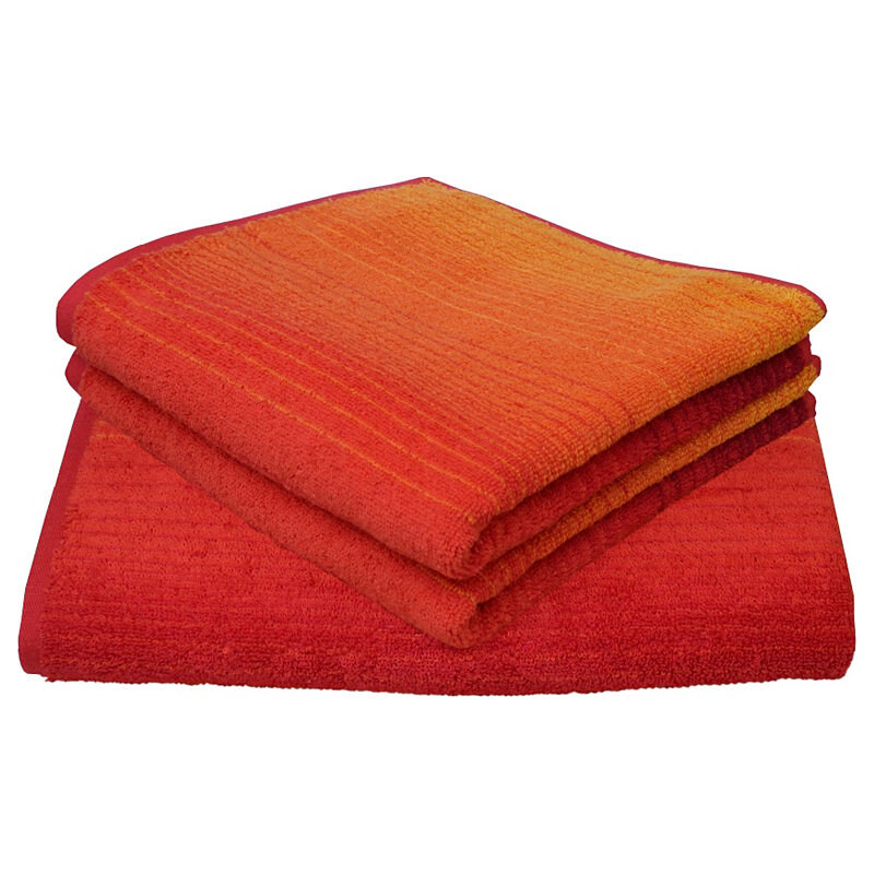Dyckhoff Handtuch Set Colori mit Farbverlauf rot