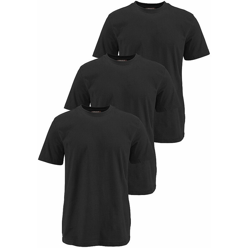 Man s World T-Shirt (Packung 3 tlg.) MAN'S WORLD schwarz 40/42 (XS),44/46 (S),48/50 (M),52/54 (L),56/58 (XL),60/62 (XXL),64/66 (XXXL),68/70 (4XL),72/74 (5XL)