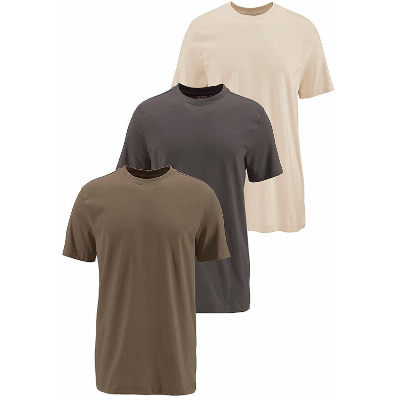 Man s World T-Shirt (Packung 3 tlg.) MAN'S WORLD grün 40/42 (XS),44/46 (S),48/50 (M),52/54 (L),56/58 (XL),60/62 (XXL),64/66 (XXXL),68/70 (4XL),72/74 (5XL)