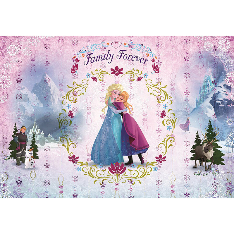 Papiertapete Frozen Family Forever 368/254 cm KOMAR rosa