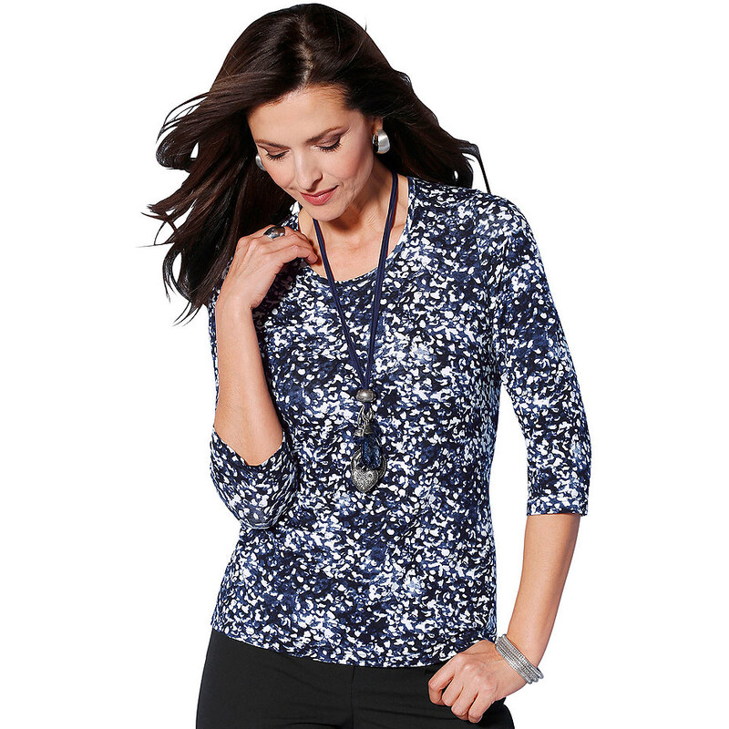 Damen Classic Shirt mit 3/4-Ärmeln CLASSIC blau 40,46,48,52,54