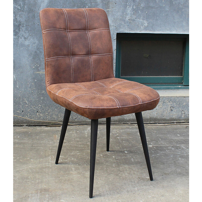 Stühle Tampa in 2 Farben mit Gestell aus Stahlrohr (2 Stück) SIT schwarz