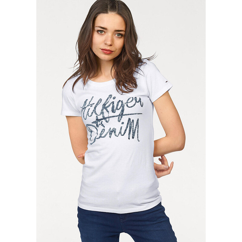 Damen T-Shirt HILFIGER DENIM weiß L (40),M (38),S (36),XL (42),XS (34)
