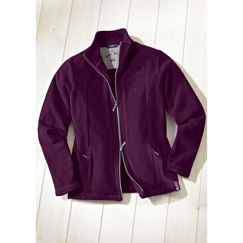 HAJO Fleece-Jacke aus bewährtem Micro-Klima-Fleece lila 36,38,40,42,44,46,48,50,52,54