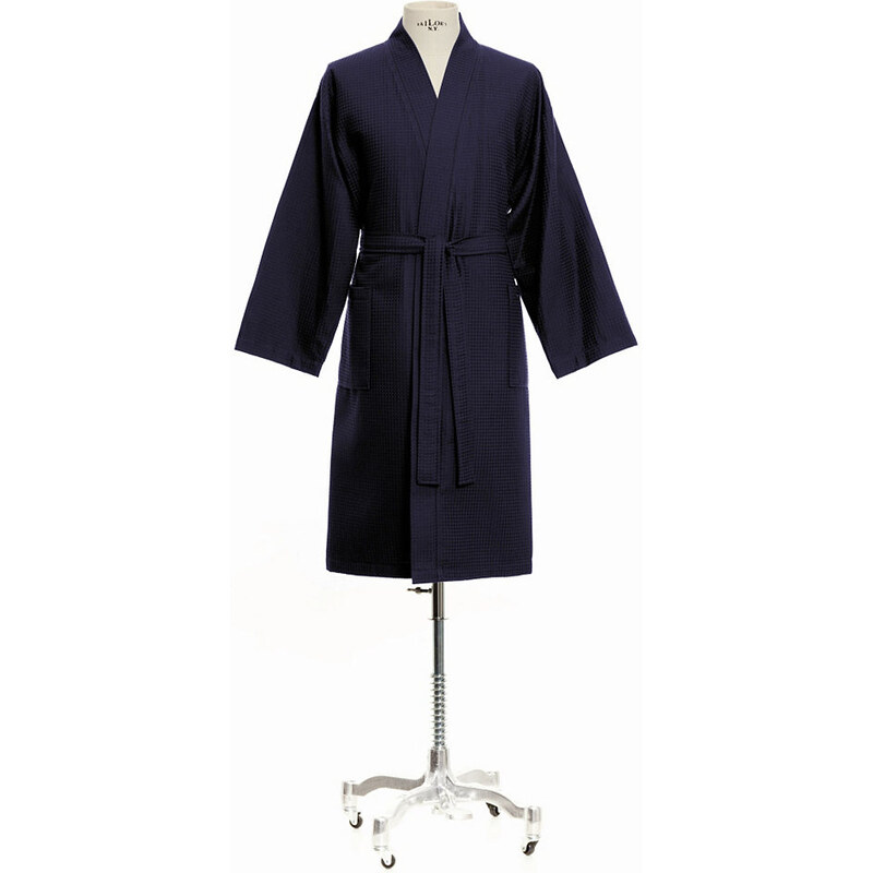 Kimono Homewear Piquée-Oberfläche MÖVE blau L,M,S,XL