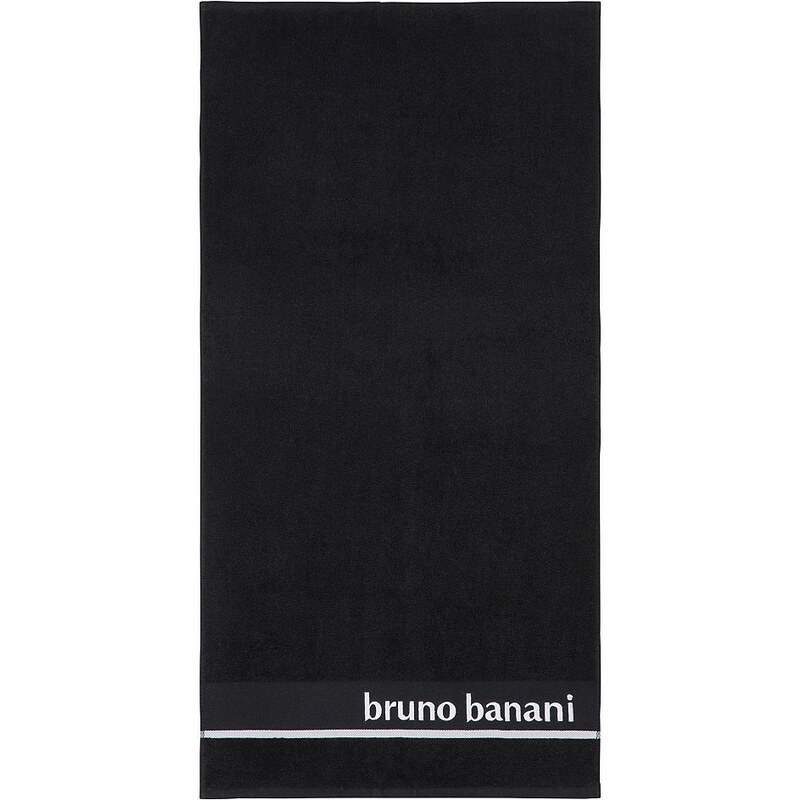Handtücher Eric mit Logostickerei Bruno Banani schwarz 2x 50x100 cm