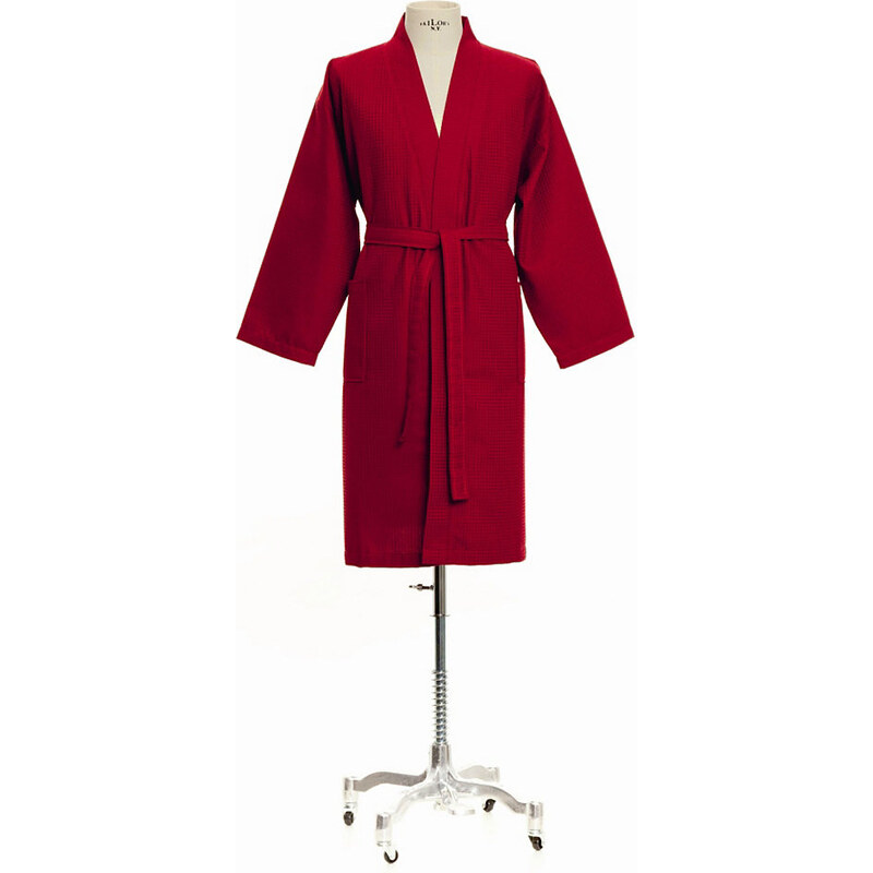 MÖVE Kimono Homewear Piquée-Oberfläche rot L,M,S,XL