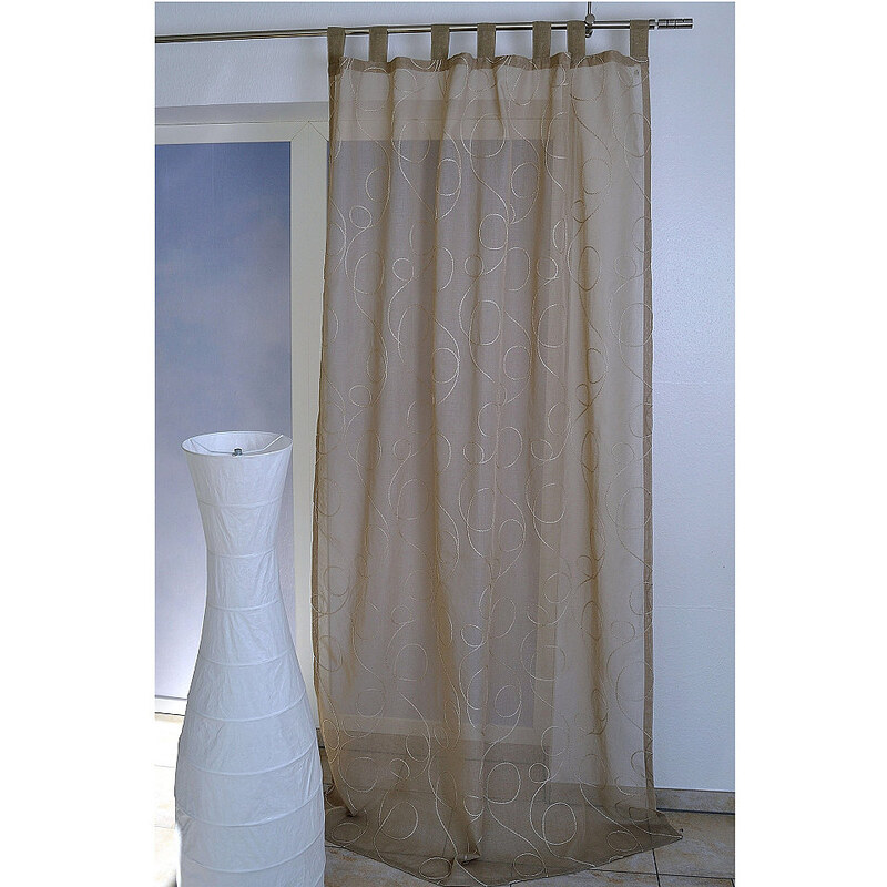 Baur Vorhang Kutti Jasmin mit Schlaufen (1 Stück) natur H/B: 245/135 cm