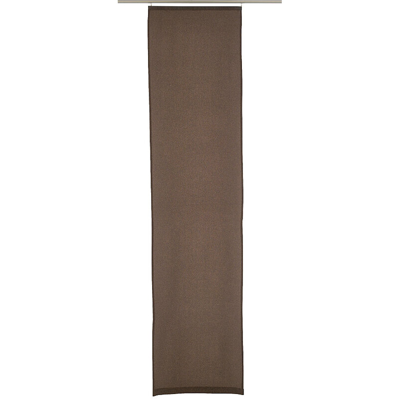 Schiebegardine LINO mit Klettband (1 Stück ohne Zubehör) Elbersdrucke braun H/B: 245/60 cm