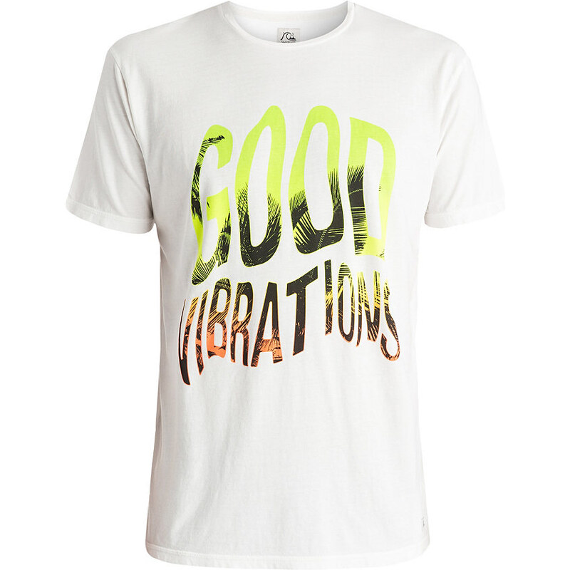 QUIKSILVER T-Shirt Garment Dyed Good Vibrations weiß L/54,S/46,XL/58,XXL/62