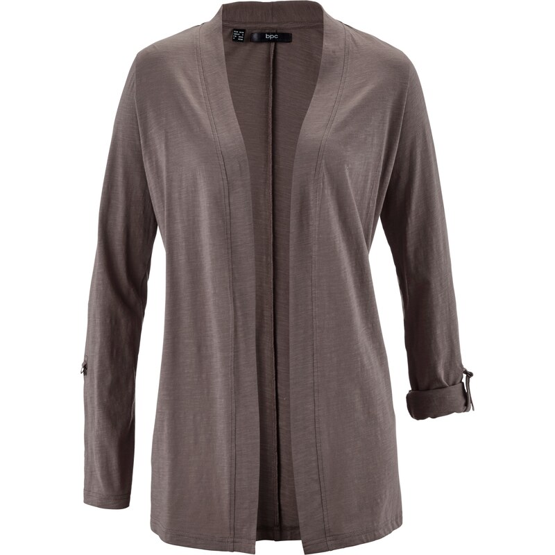 bpc bonprix collection Flammgarn Shirt-Jacke langarm in grau für Damen von bonprix