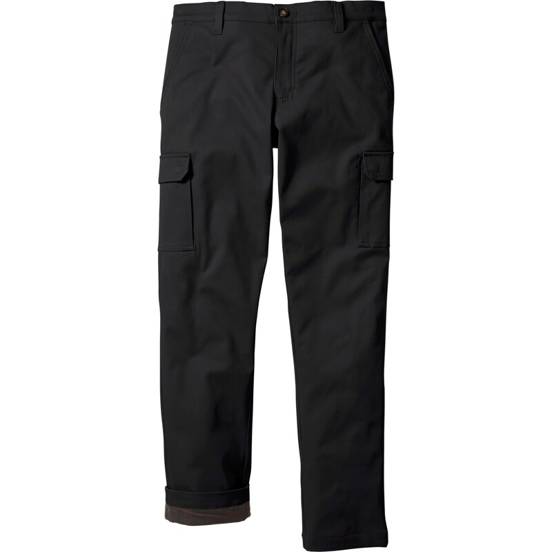 bpc bonprix collection Thermo-Cargo-Hose Regular Fit in schwarz für Herren von bonprix