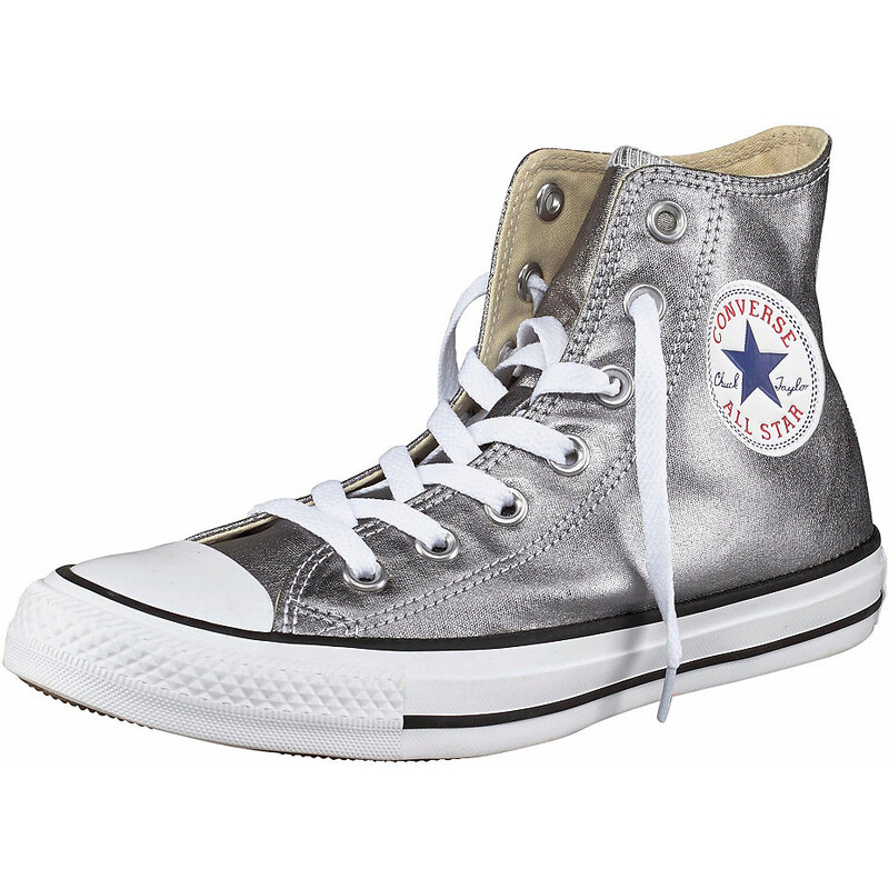 Converse Sneaker Chuck Taylor All Star Seasonal Metallic Hi silberfarben 36,37,37,5,39,39,5,41