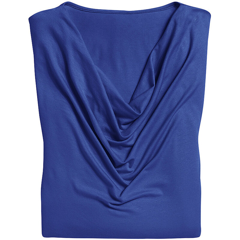 Damen Classic Inspirationen Shirt mit reizvollem Wasserfall-Ausschnitt CLASSIC INSPIRATIONEN blau 36,38,40,42,44,46,48,50,52,54