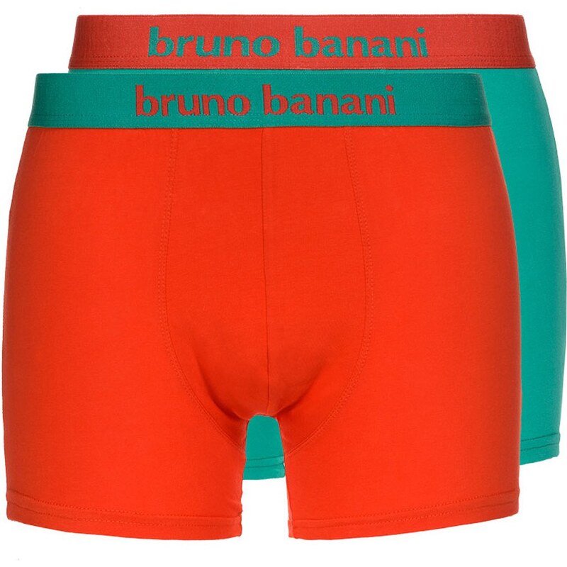 Bruno Banani 2-Pack Boxershorts 'Flowing', grün/orange