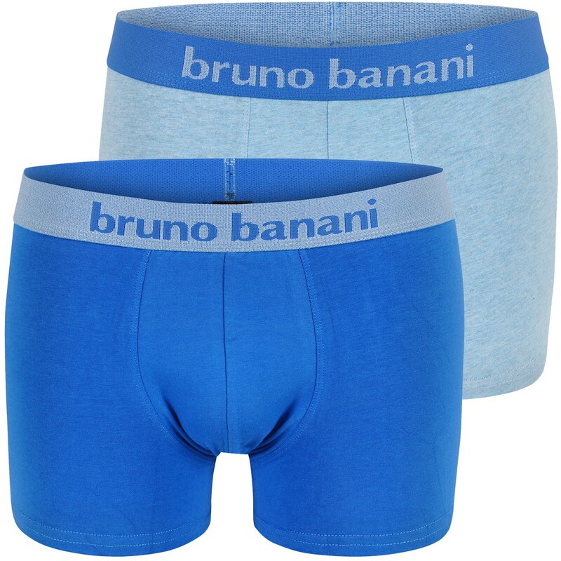 Bruno Banani 2-Pack Boxershorts 'Flowing', blau/blau