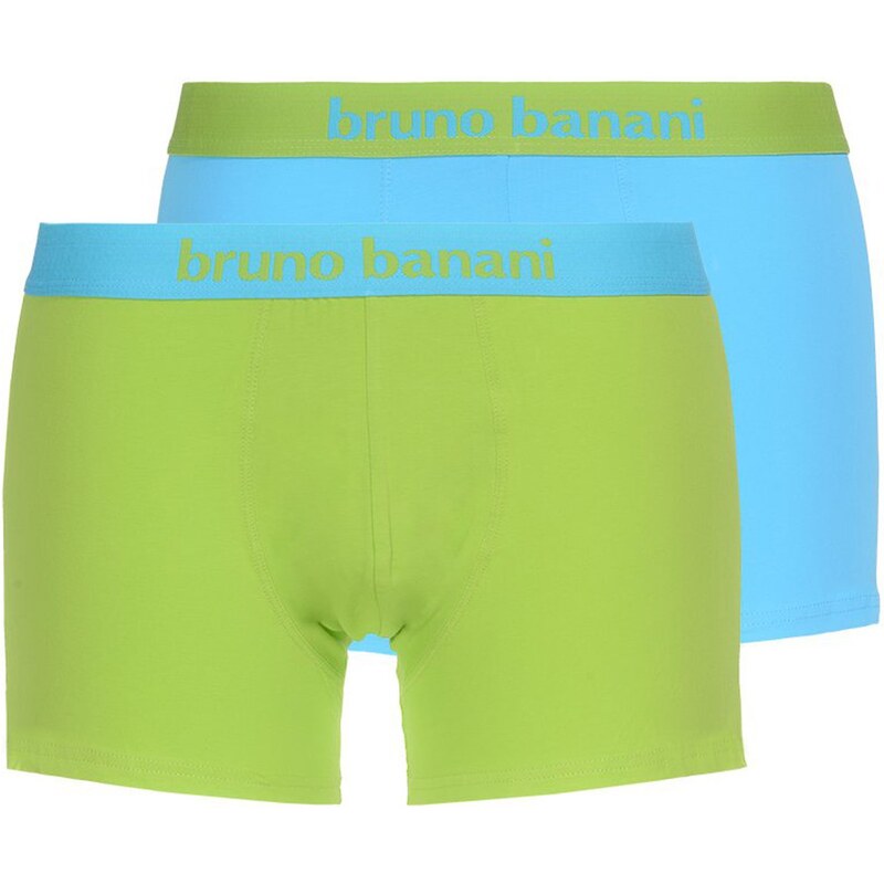 Bruno Banani 2-Pack Boxershorts 'Flowing', azurblau/acidgrün