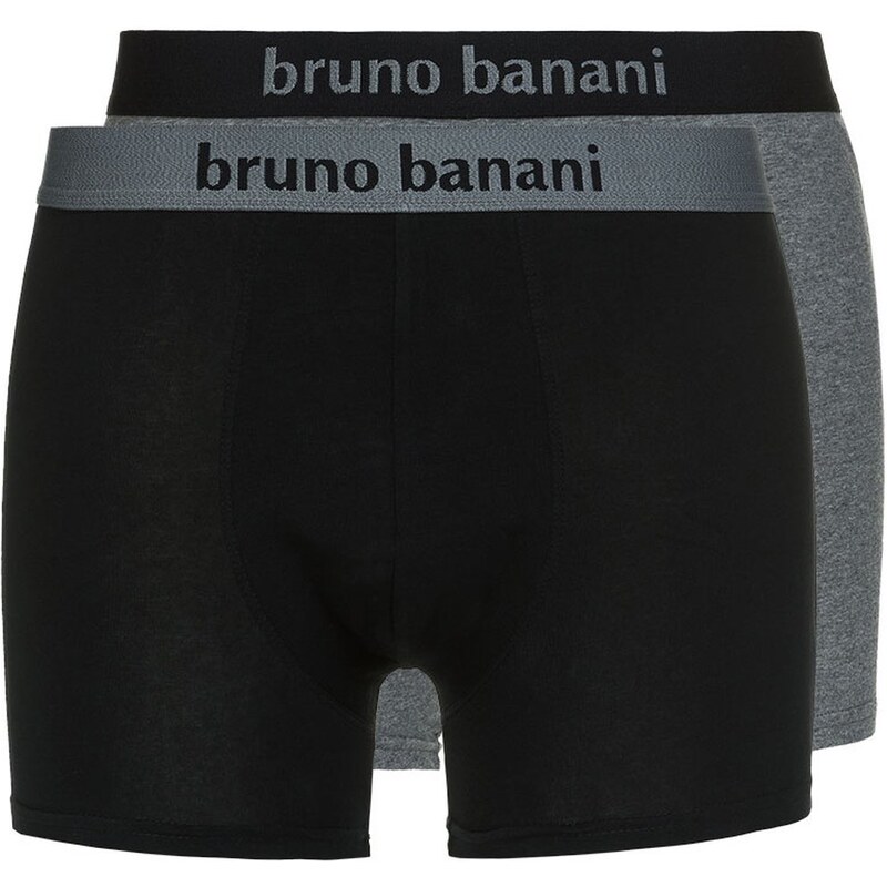 Bruno Banani 2-Pack Boxershorts 'Flowing' (Schwarz/Grau)