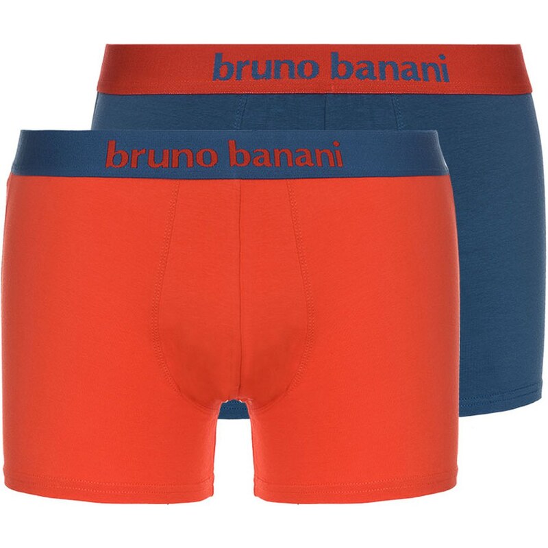 Bruno Banani 2-Pack Boxershorts 'Flowing', stahl/mohn