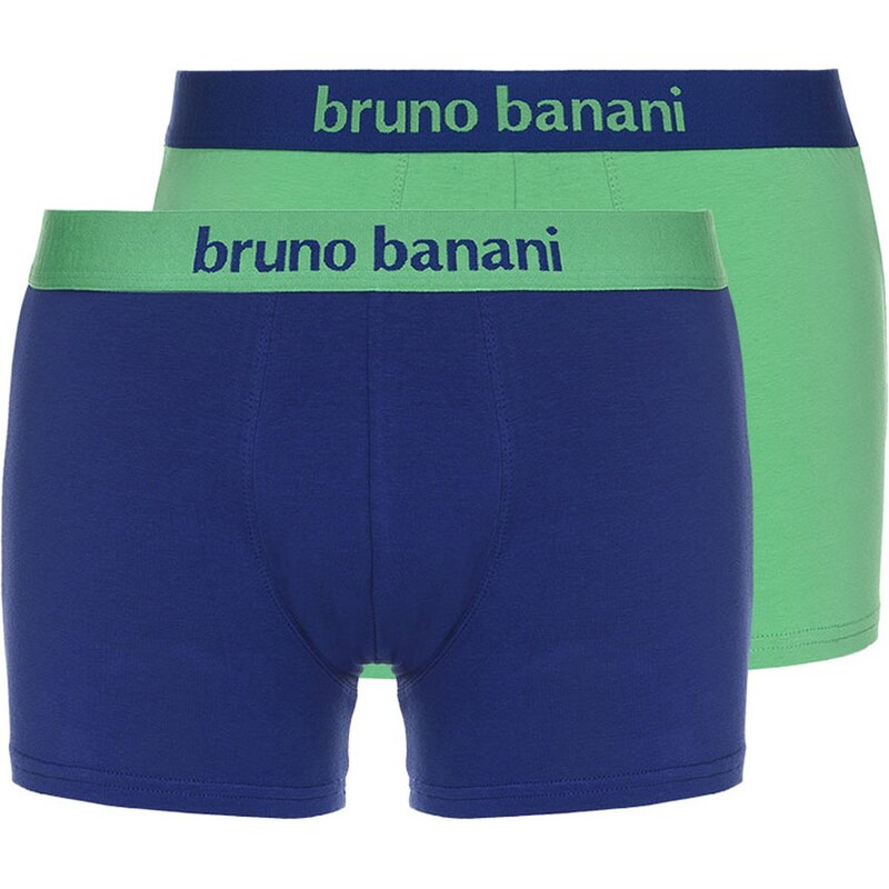 Bruno Banani 2-Pack Boxershorts 'Flowing', grün/blau