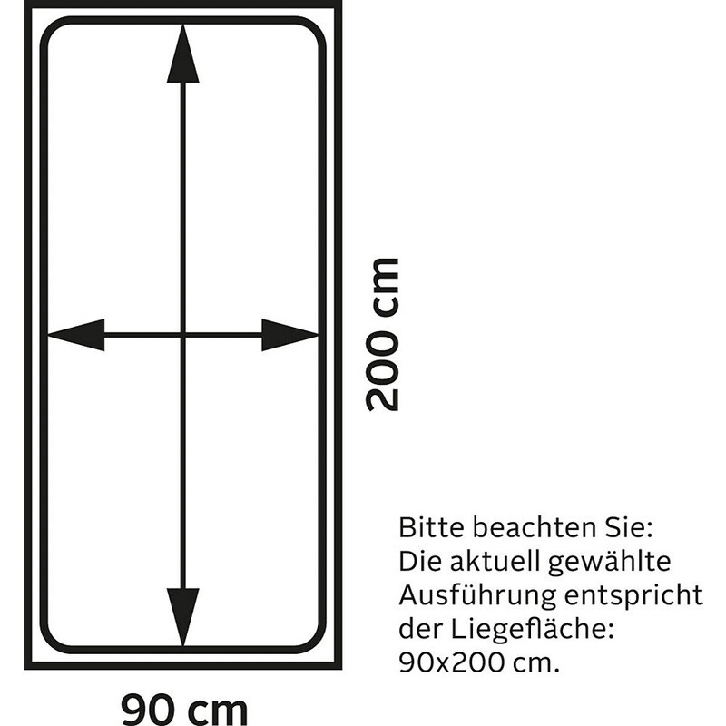 Breckle Boxspringbett Made in Germany 1 (=schwarz),3 (=beige),4 (=grau),5 (=weiß),8 (=blau)