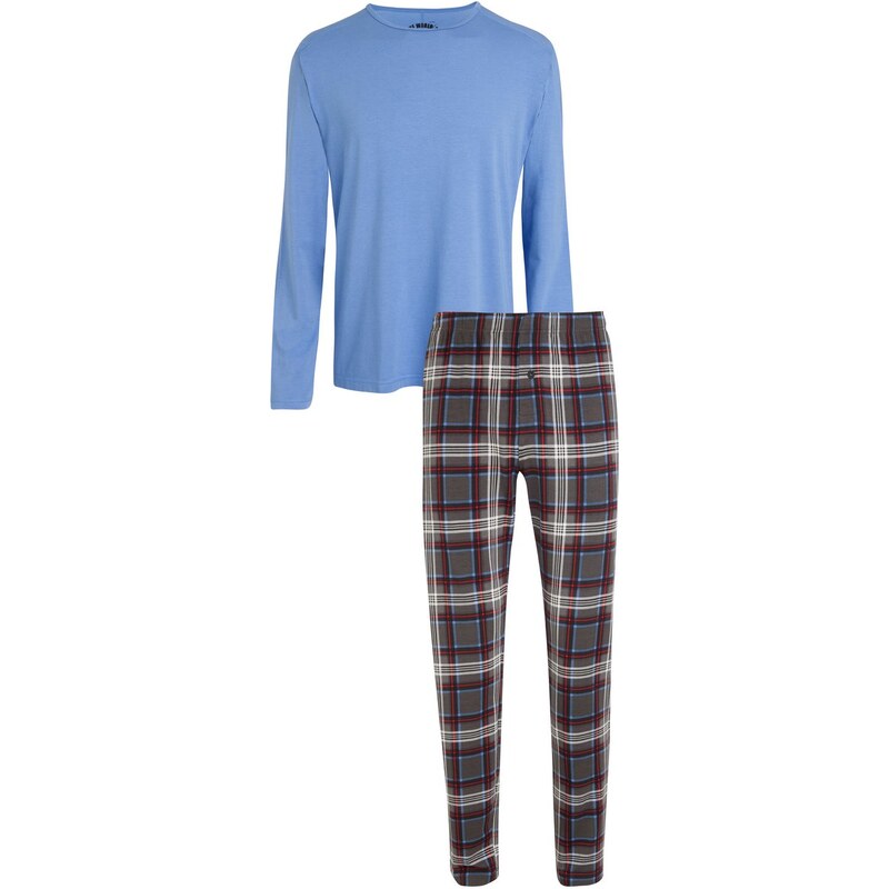 Jockey Pyjama-Set Hose und Shirt, hellblau/grau