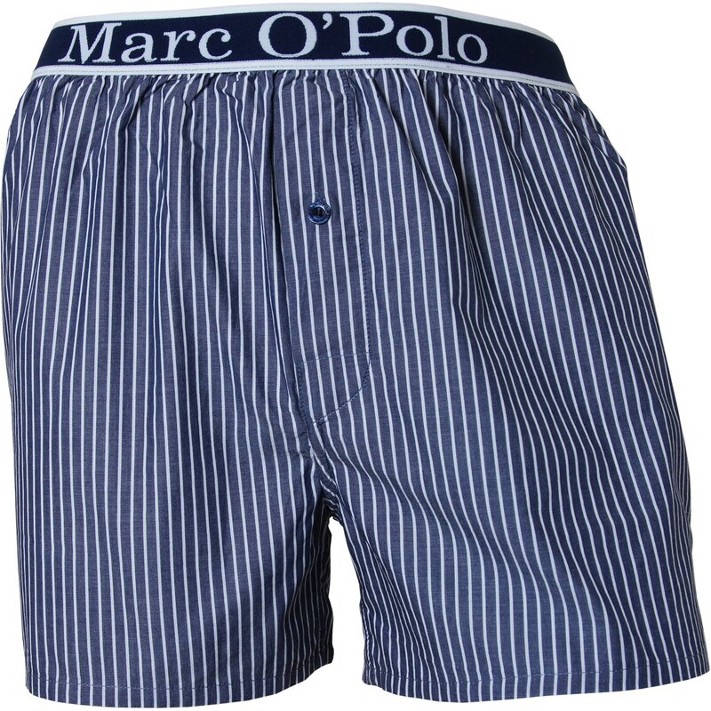 Marc O'Polo Boxershorts 'Streifen', blau/weiß