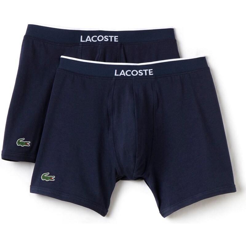 Lacoste 2-Pack Boxer Briefs 'Cotton Stretch' (Dunkelblau)