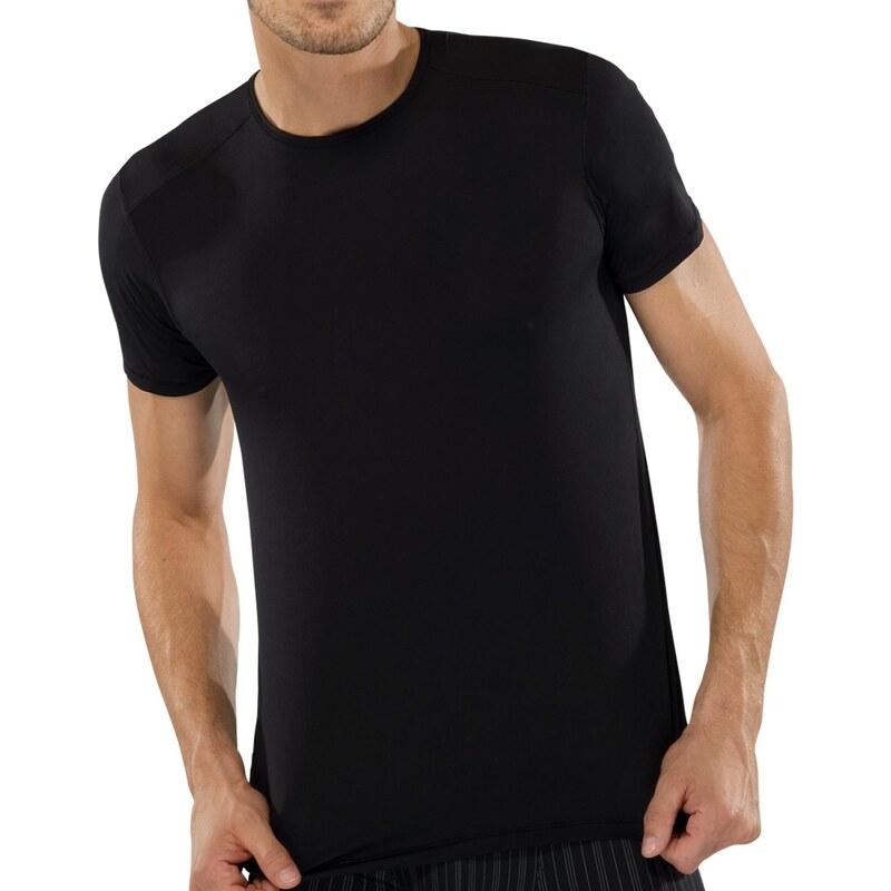 Schiesser Nachtschwärmer 'Shirt 1/2 Arm', schwarz