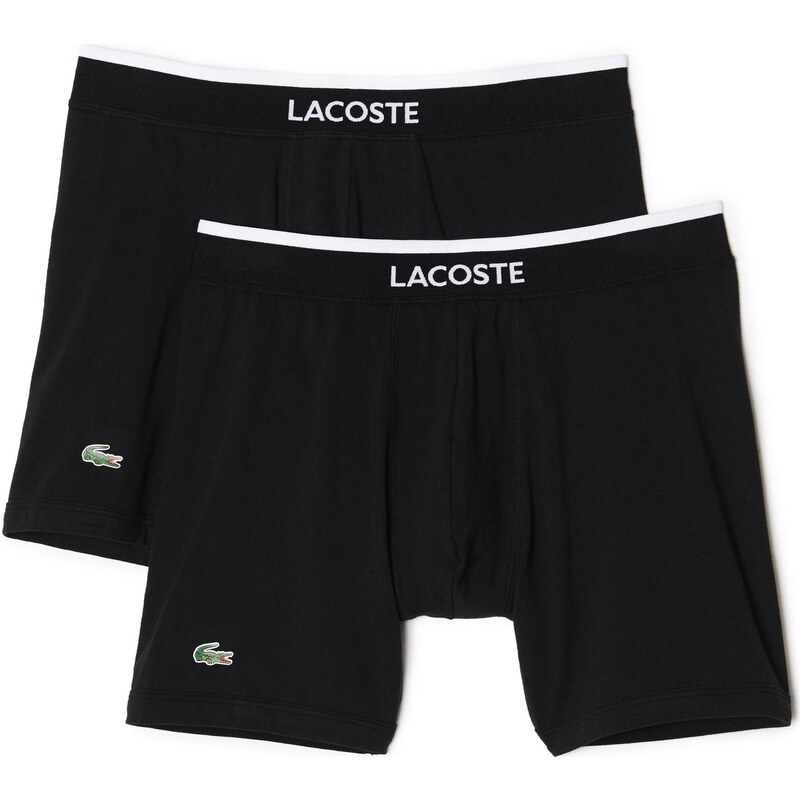 Lacoste 2-Pack Boxer Briefs 'Cotton Stretch' (Schwarz)