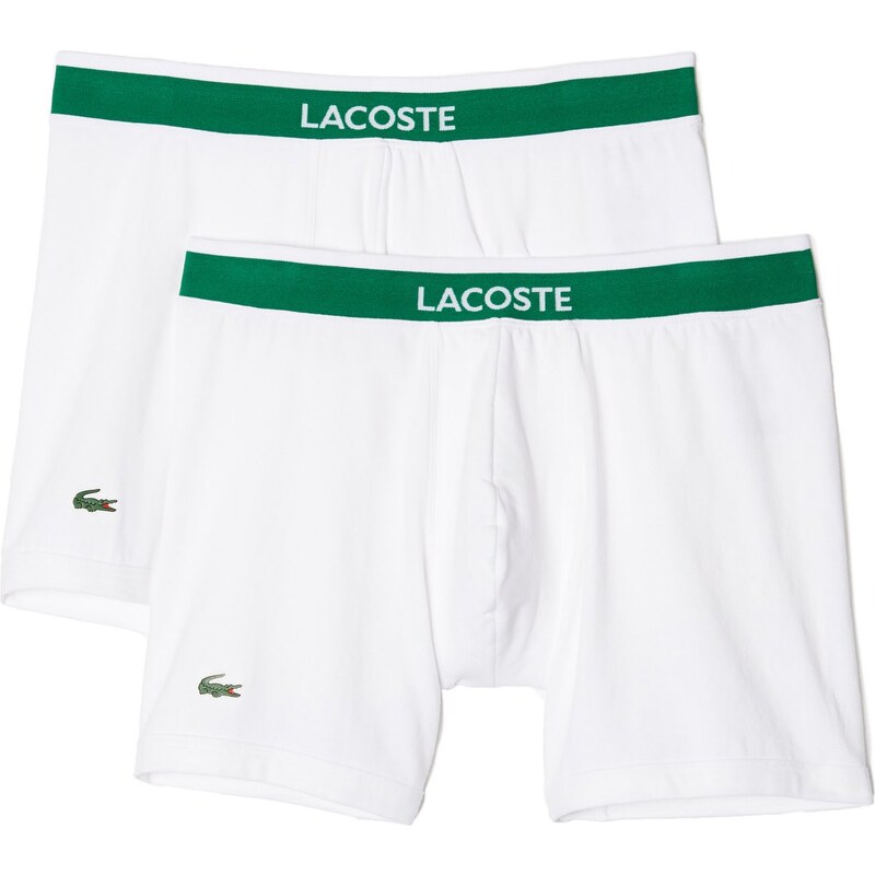 Lacoste 2-Pack Boxer Briefs 'Cotton Stretch' (Weiß)