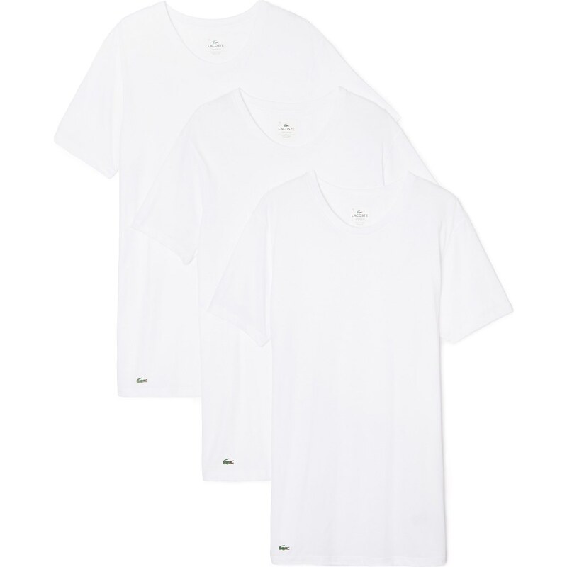 Lacoste 3-Pack T-Shirts 'Essentials' Rundhals (Weiß)
