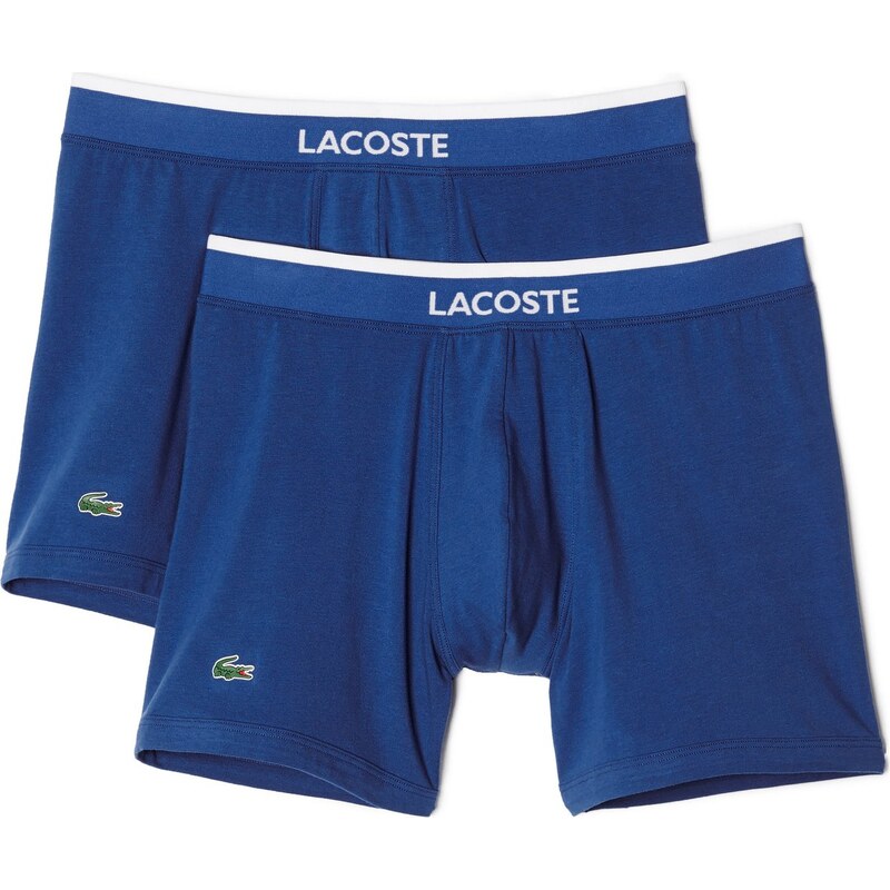 Lacoste 2-Pack Boxer Briefs 'Cotton Stretch', royal