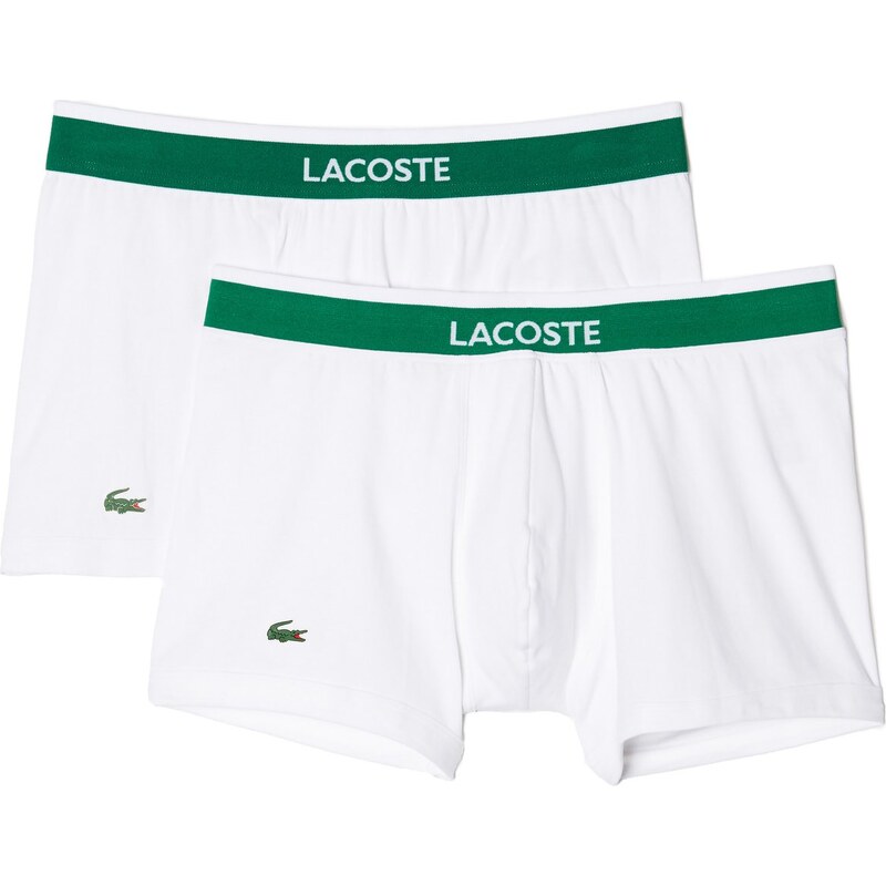 Lacoste 2-Pack Trunks 'Cotton Stretch' (Weiß)