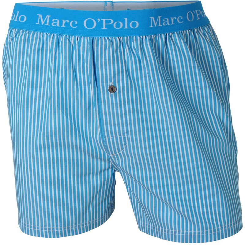 Marc O'Polo Boxershorts 'Streifen', hellblau/weiß