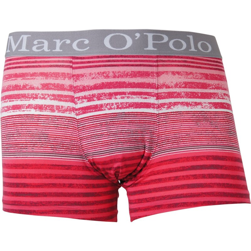 Marc O'Polo Boxershorts 'Stripe', rot/weiß