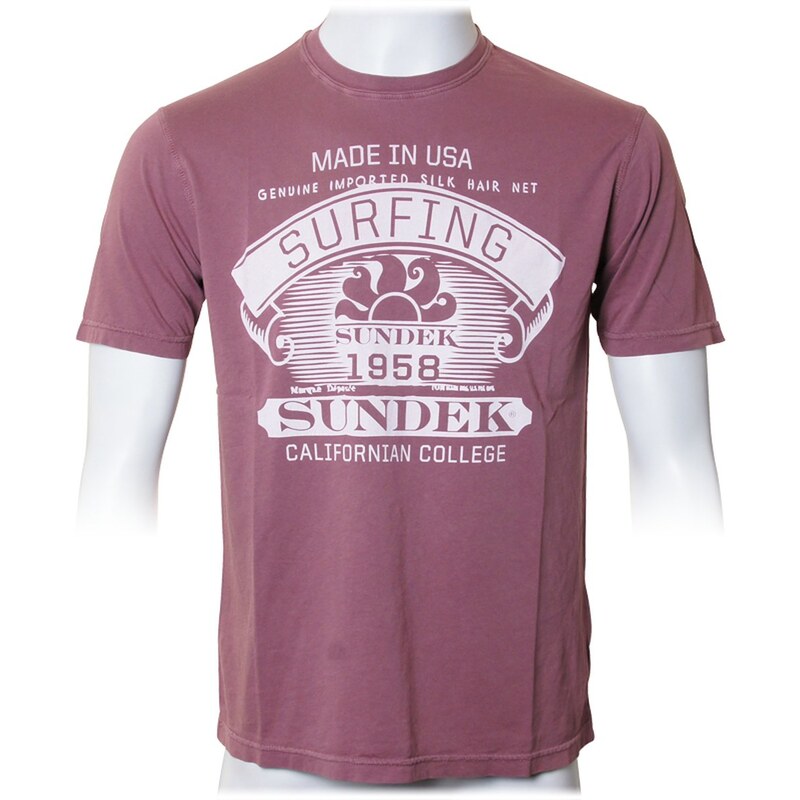 Sundek T-Shirt 'Logo Shirt', bordeaux