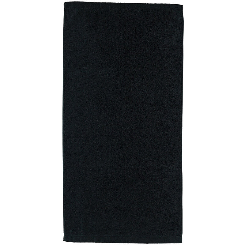CAWÖ Handtücher Cawö Lifestyle Uni aus 100% Baumwolle schwarz 2x 50x100 cm