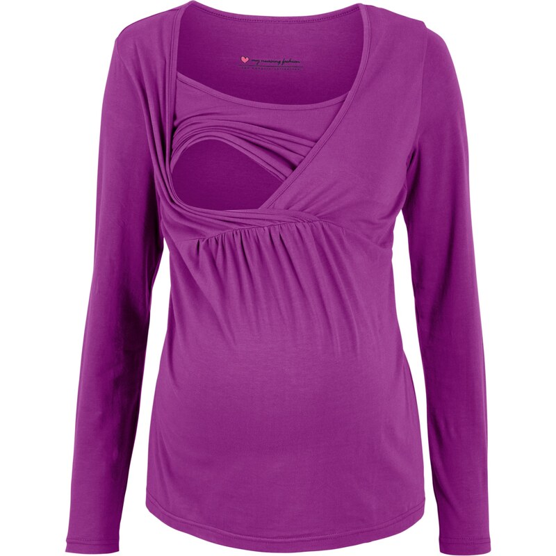 bpc bonprix collection Stillshirt / Umstandsshirt langarm in lila für Damen von bonprix