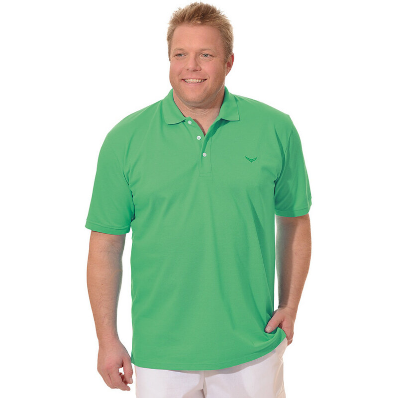 TRIGEMA TRIGEMA Polo-Shirt Piqué-Qualität grün 4XL,5XL