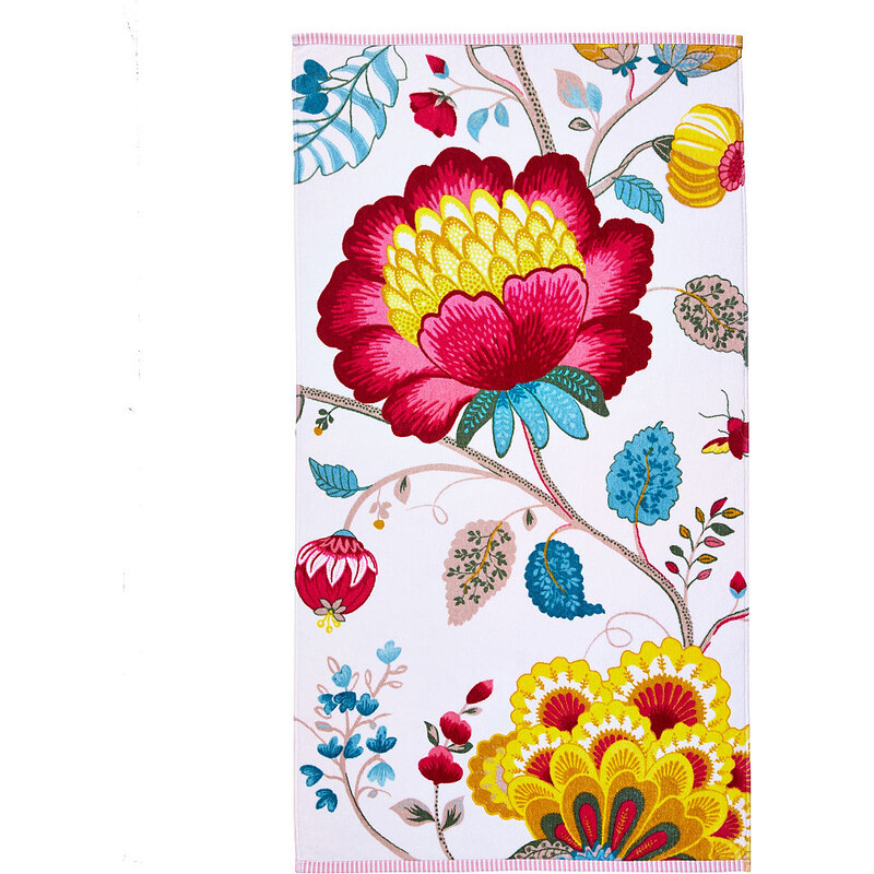 PIP STUDIO Handtücher Studio Floral Fantasy mit großen Blüten weiß 2x 55x100 cm