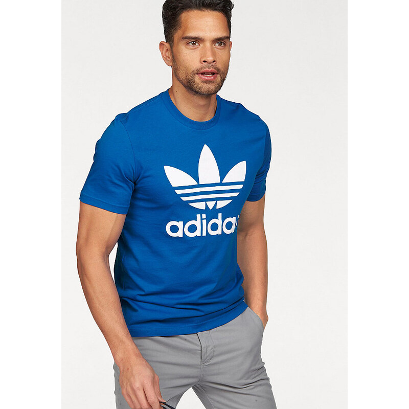 T-Shirt ORIG TREFOIL T adidas Originals blau L (52/54),M (48/50),XL (56/58)