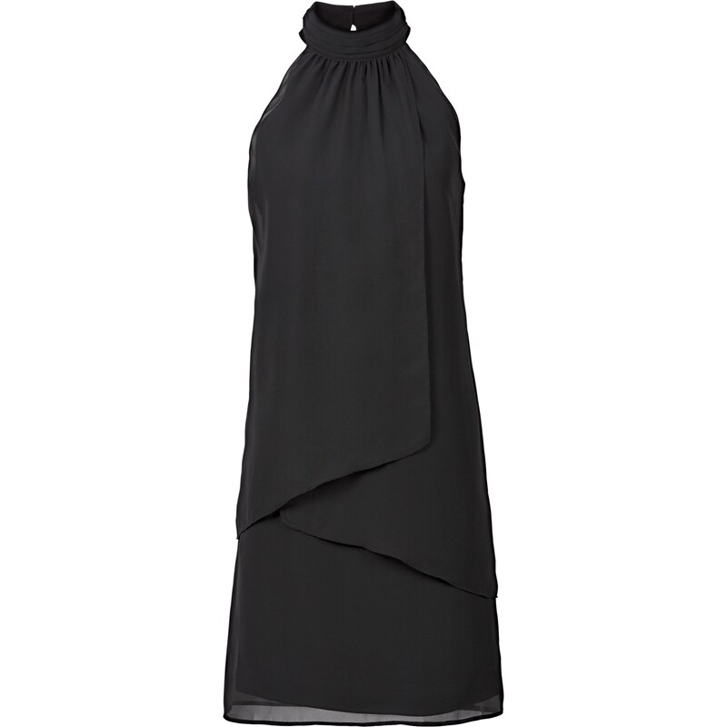 BODYFLIRT Kleid ohne Ärmel in schwarz von bonprix