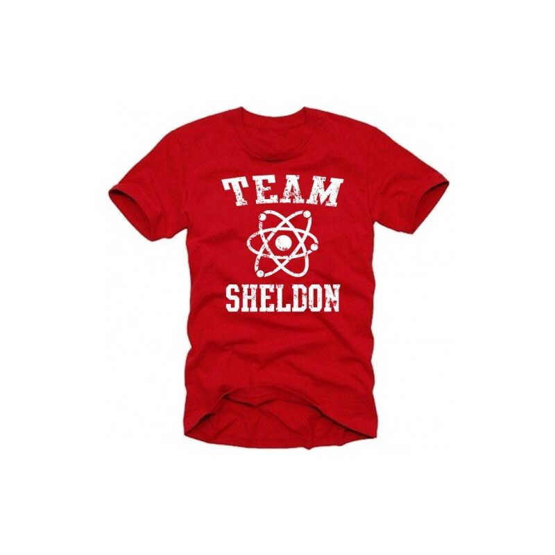 Coole-Fun-T-Shirts Herren T-shirt Team Sheldon - Big Bang Theory ! Vintage, N10748
